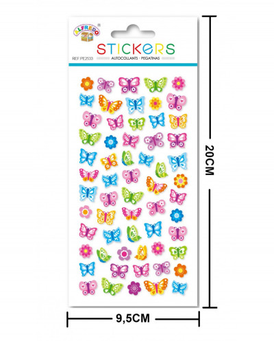 12unds.stickers  "mariposa"...