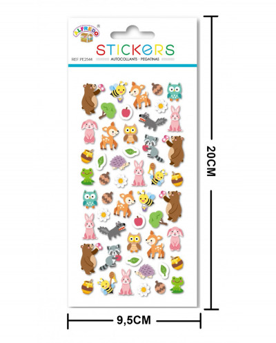 12unds.stickers  "animales"...